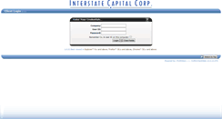 Desktop Screenshot of clientweb.interstatecapital.com